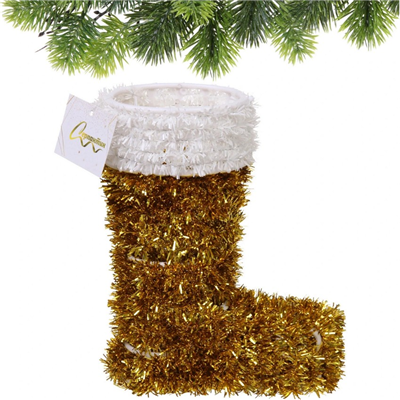 Декорация Сапог Санты мишура/В