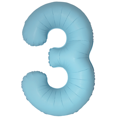 Ф ЦИФРА 3  40" SLIM Matte Baby Blue