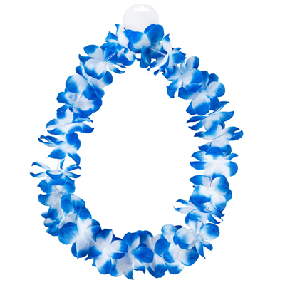 Гавайи Цветы синие/белые 105см/G