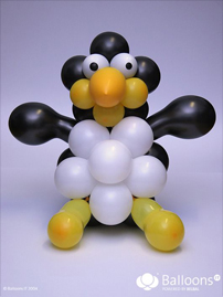 Композиция из воздушных шаров "Пингвин"