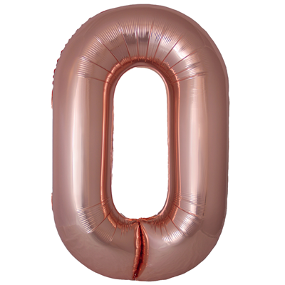 Ф ЦИФРА 0  40" SLIM Rose Gold