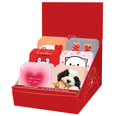 Открытка-валентинка микс 287