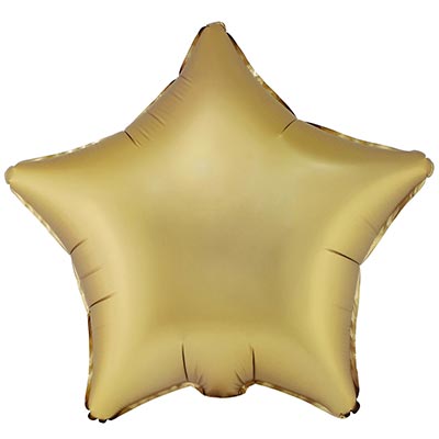 К Б/РИС ЗВЕЗДА 18" Сатин Gold Sateen