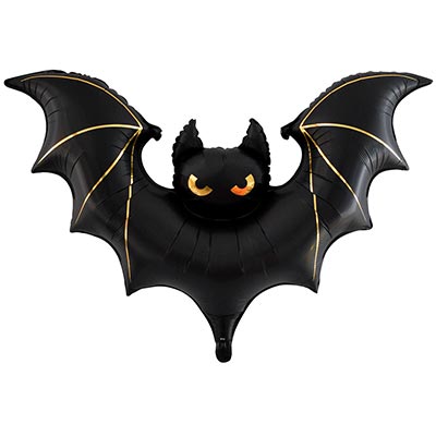 К ФИГУРА Мышь летучая черная с золотом