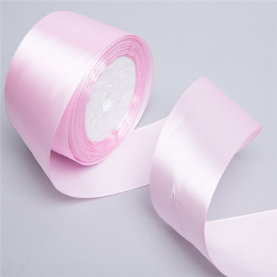 Лента атлас 50ммх23м розовая светлая/И