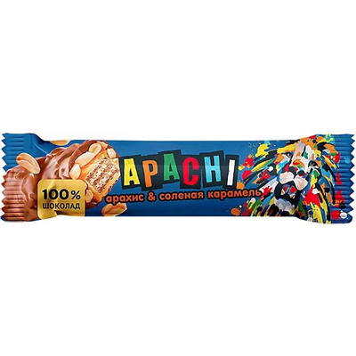 Батончик Apachi соленая карамель арахис
