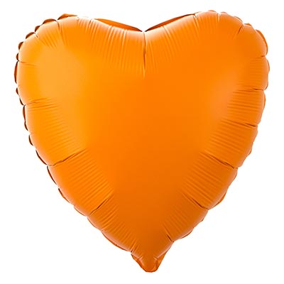 Г Б/РИС СЕРДЦЕ 18" Пастель Matte Orange