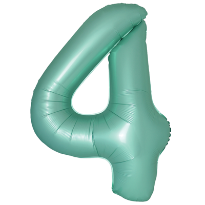 Ф ЦИФРА 4  40" SLIM Satin Turquoise