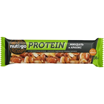 Батончик Protein минд-арахис Nut&Go 36г