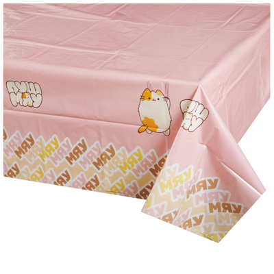 Скатерть п/э ПушМяу 130х180см/G