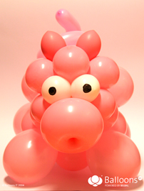 Свинка из воздушных шаров