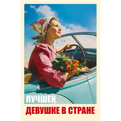 Открытка Лучшей девушке в стране