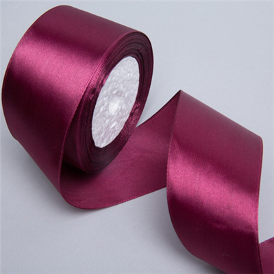 Лента атлас 50ммх23м вишневая/И