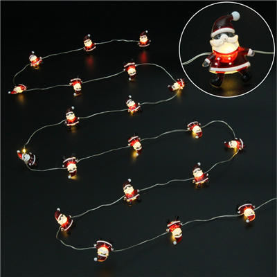 Гирлянда светодиод Дед Мороз 200см/В