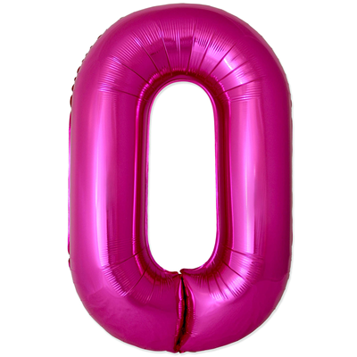 Ф ЦИФРА 0  40" SLIM Fuchsia