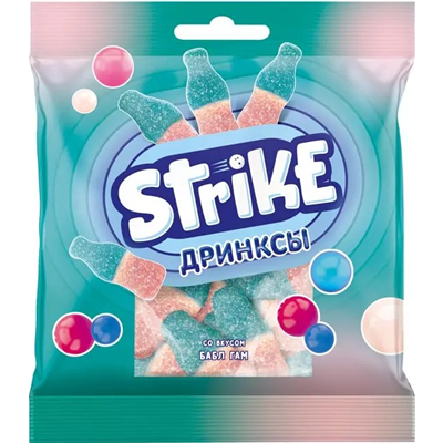 Мармелад Strike со вкусом бабл-гам 70г