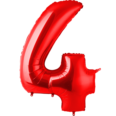 Г ЦИФРА 4 40" Red