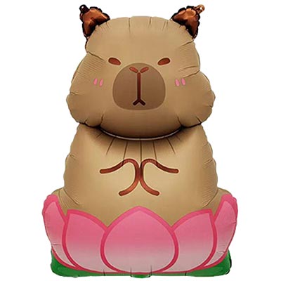 К ФИГУРА Капибара в лотосе