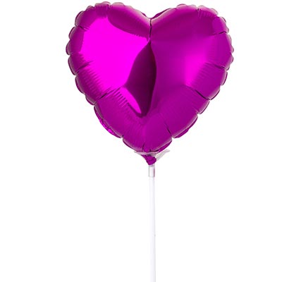 Ф Б/РИС 9" СЕРДЦЕ Металлик Purple(FM)