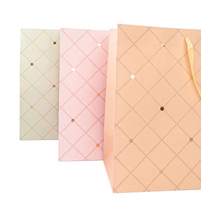 Пакет бум Клетка пастель 55х40х20см