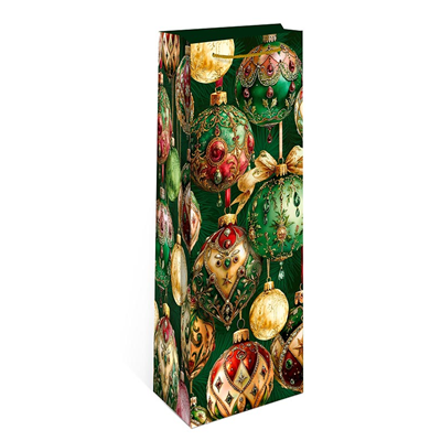 Пакет бутыл НГ Шары 12х36х8,5см