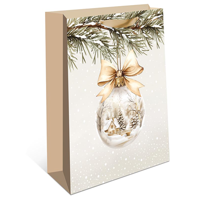 Пакет НГ Шар на ветке 33х42х15см