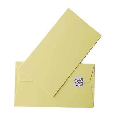 Конверт д/денег желтый