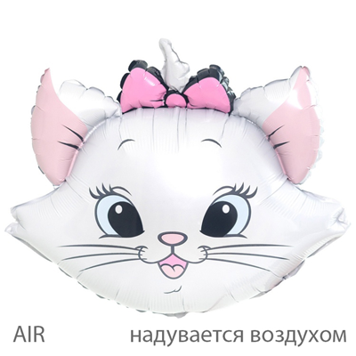 К ФИГУРА Кошечка белая с бантом