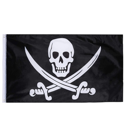 Флаг Пиратский без древка 150х90см