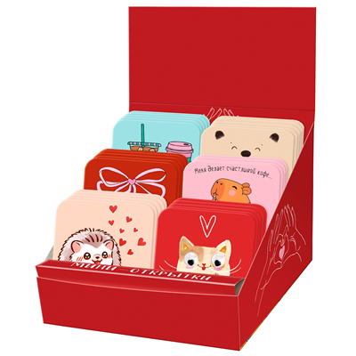 Открытка-валентинка микс 285