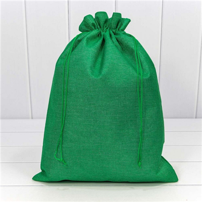 Мешок из льна 30х40см зеленый