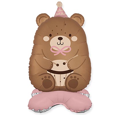 К ФИГУРА AIR Мишка розовый колпачок