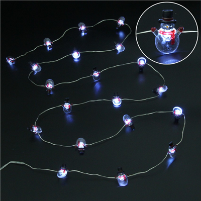 Гирлянда светодиод Снеговик 200см/В