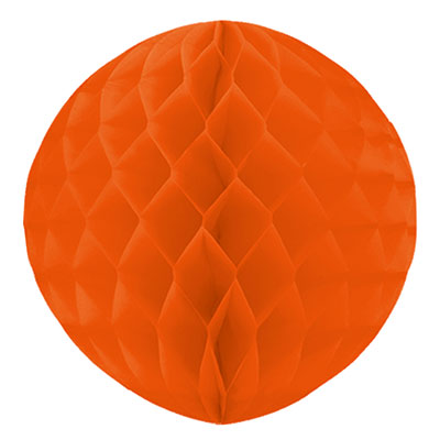 Шар бумажный оранжевый 30см/G