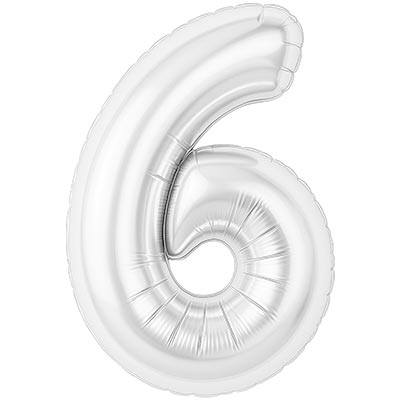 Р ЦИФРА 6  40" Белый блеск