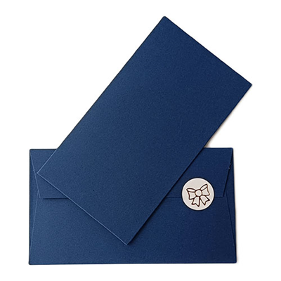 Конверт д/денег темно-синий