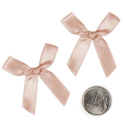 Бантик атласный 3,5см пион