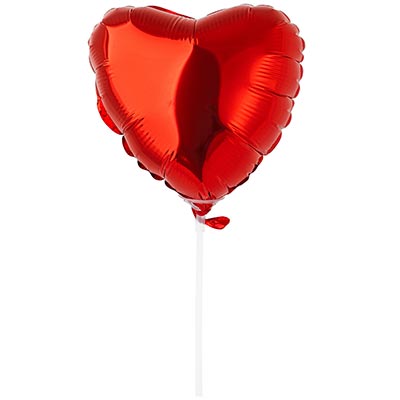 Г Б/РИС СЕРДЦЕ 9" Металлик Red