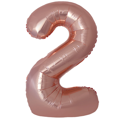 Ф ЦИФРА 2  40" SLIM Rose Gold