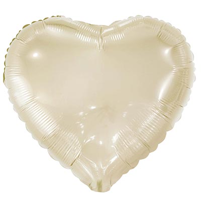 К Б/РИС СЕРДЦЕ 18" Металлик Сhampagne
