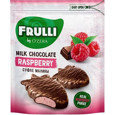 Суфле Frulli малина в шоколаде 125г