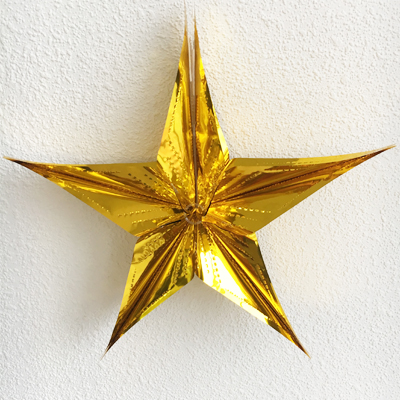 Фигура Звезда фольгирован золото 30см/G