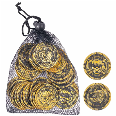 Монеты Пирата золотые 30шт/G