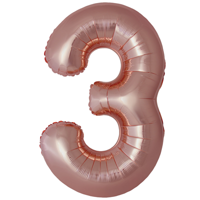 Ф ЦИФРА 3  40" SLIM Rose Gold