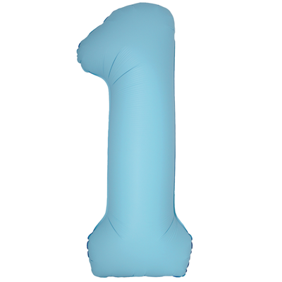 Ф ЦИФРА 1  40" SLIM Matte Baby Blue
