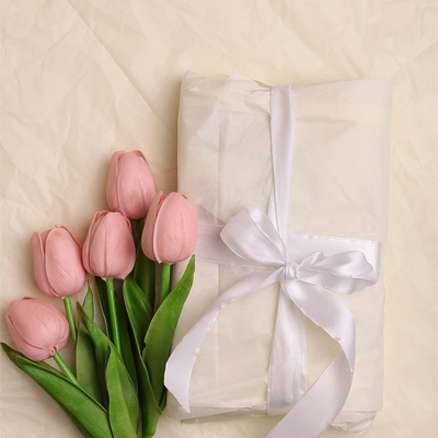 Бумага тишью 50х66см 10лист ванильный