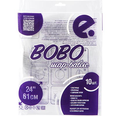 К BUBBLE BOBO СФЕРА 24" б/рис фиол уп