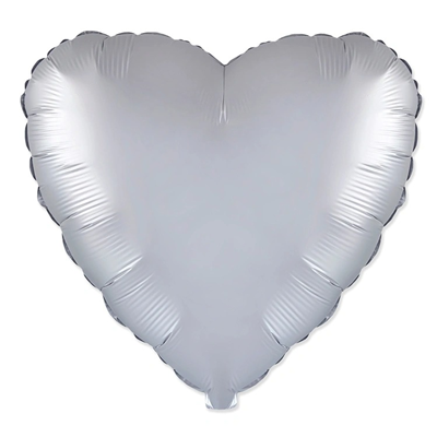 Ф Б/РИС 18" СЕРДЦЕ Cobalt Silver