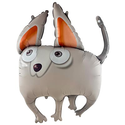 К ФИГУРА Собака ушастая серая