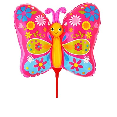 К М/ФИГУРА Бабочка яркая на палочке